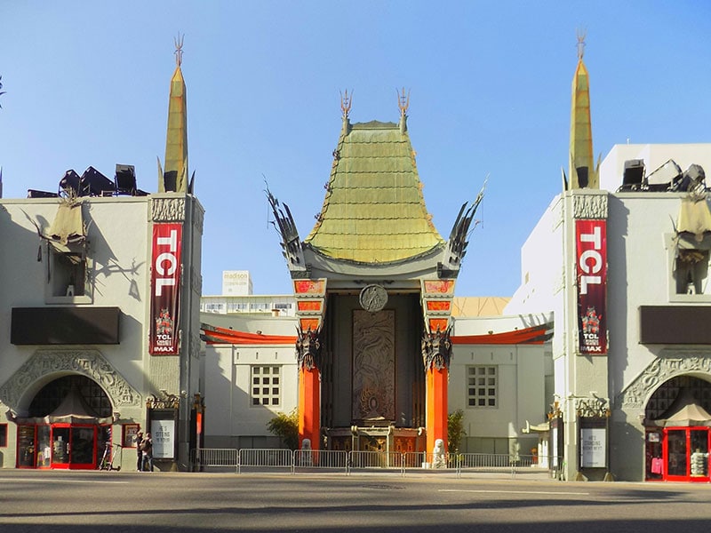 5 day Itinerary Los Angeles - TCL Chinese Theatre Hollywood